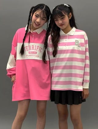 ラガーシャツ(120cm ピンク): ジュニア - ナルミヤ オンライン公式サイト