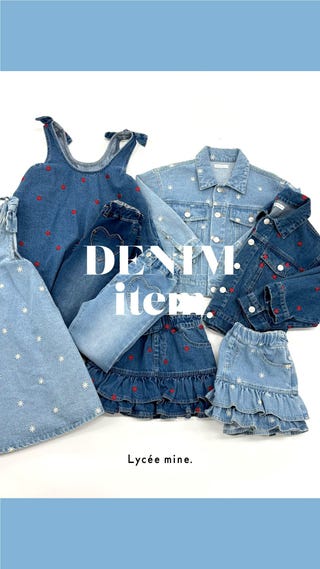 【タグ付未着用】シーニューヨーク Demi Kids Dress 12Y 子供服 ともデニ】アソート刺しゅう総柄Gジャン【子供服】【キッズ】【女の子