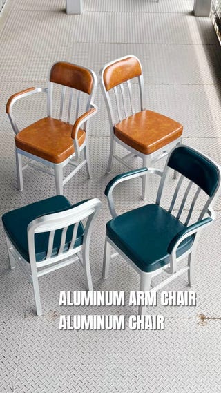 DULTON ONLINE SHOP | ALUMINUM ARM CHAIR NAVY(アームあり NAVY
