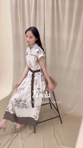 15周年】カットワークカラーワンピース | ロングワンピース | NOELA