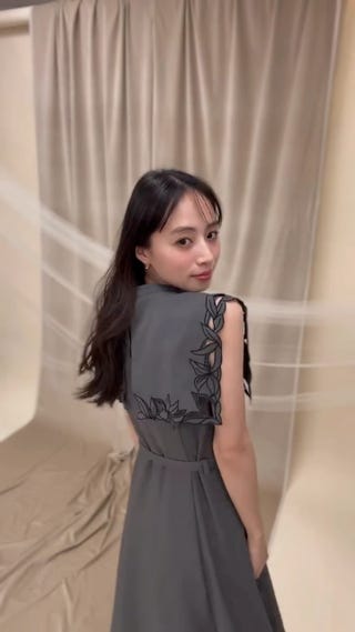 15周年】カットワークカラーワンピース | ロングワンピース | NOELA