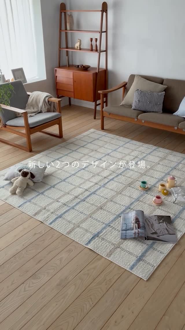 リサイクルコットンの引き裂き織ラグ チンディ (約90×90cm 円形