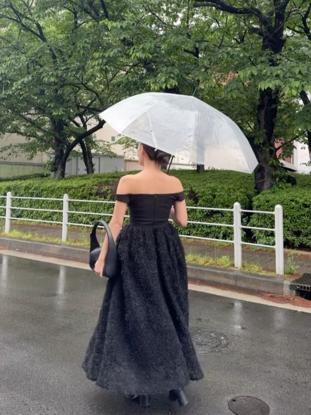 mocomoco set up half sleeve dressのInstagram投稿｜michellyyy_1017