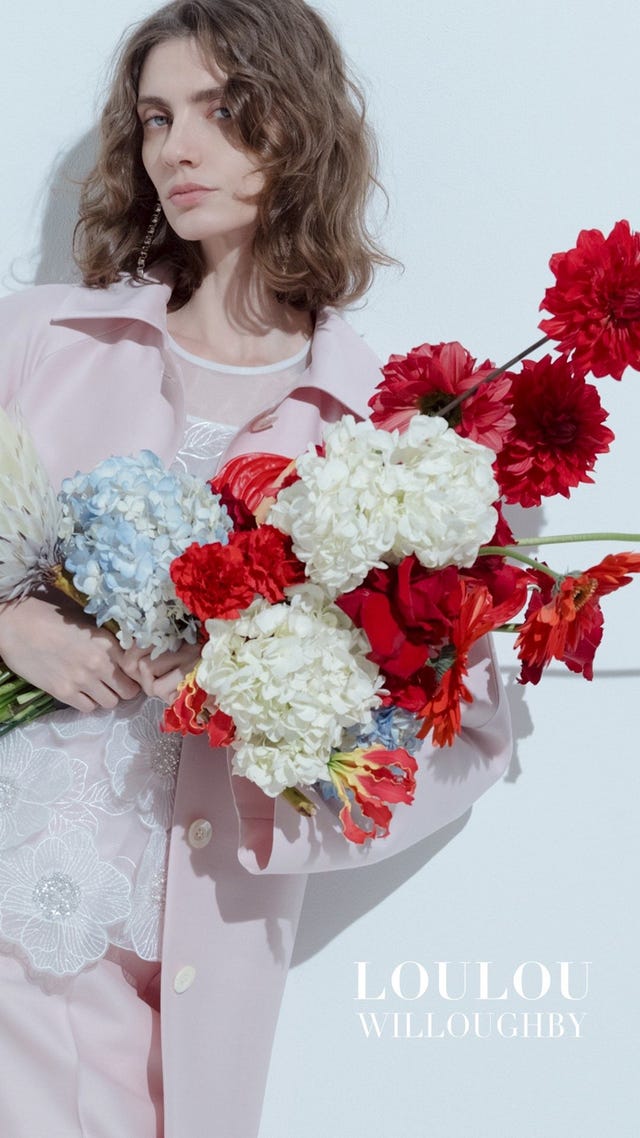 LOULOU WILLOUGHBY】オーガンフラワーブラウス|allureville OFFICIAL