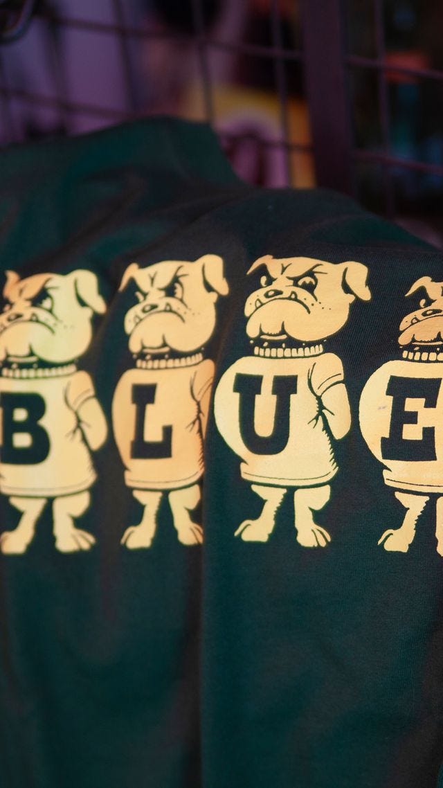 Russell Blue Blue ワンピース Russell Blueblue ブルドッグ ワンピース