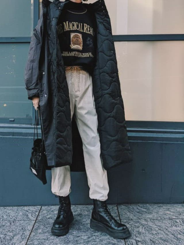 MOUSSY | REVERSIBLE PUFFER ロング コート (コート ) |SHEL